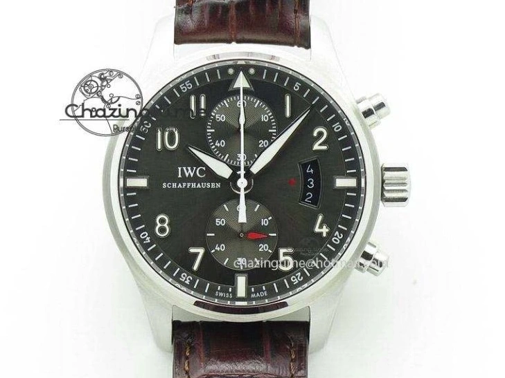 MIROTIME 0422 Comfortable Pilot Chrono IW388003 Real Ceramic ZF 1:1 Best Edition On Black Nylon Strap A 7322